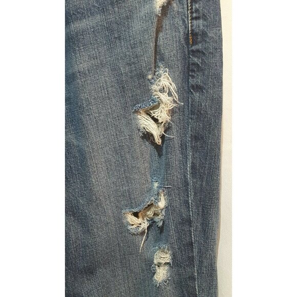 Levi’s 511 Mens Jeans Size 36 X 30 Slim Fit Destroyed Jeans Tapered 100% Cotton - Picture 6 of 9